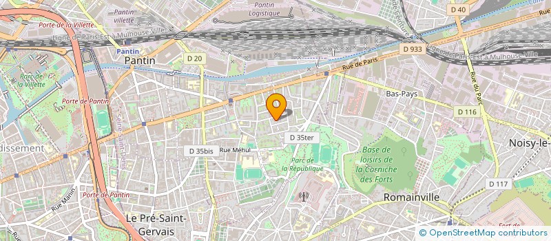 localisation de l'entreprise MAYE à PANTIN