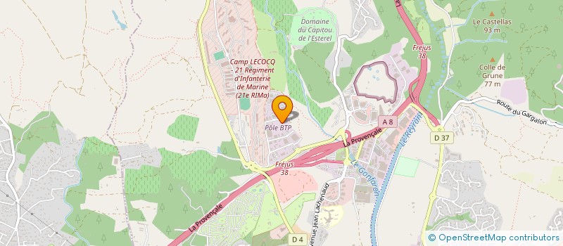 localisation de l'entreprise MAYEL CLIMATISATION PLOMBERIE à FREJUS