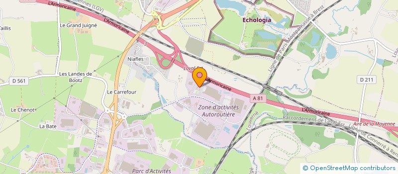 localisation de l'entreprise MAYENNE ASSAINISSEMENT  LOUVERNE