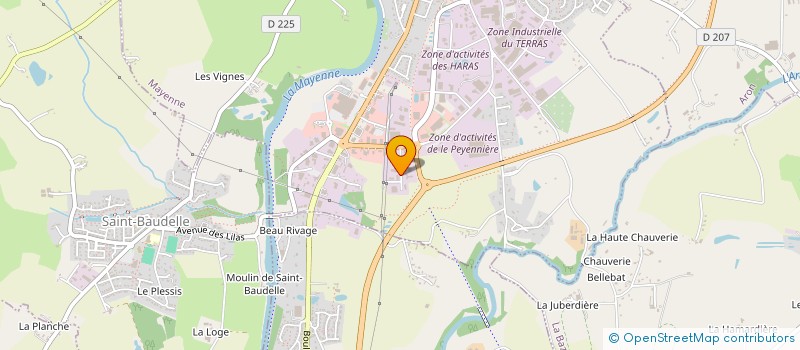 localisation de l'entreprise MAYENNE AUTO PIECES à MAYENNE