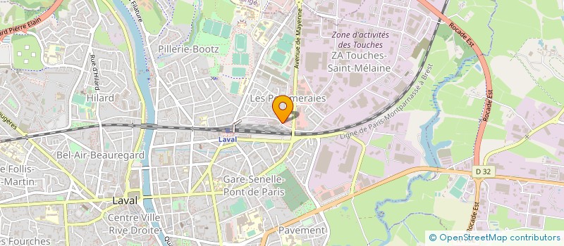 localisation de l'entreprise MAYENNE BAT à LAVAL