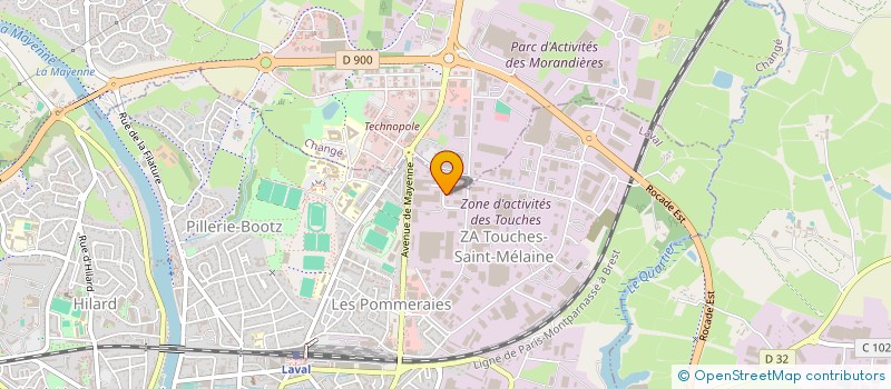 localisation de l'entreprise MAYENNE BATIMENT à LAVAL