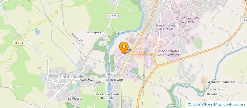localisation de l'entreprise MAYENNE BURO à MAYENNE