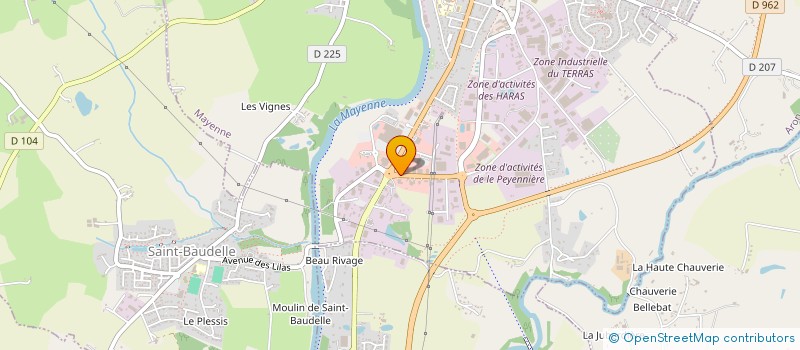 localisation de l'entreprise MAYENNE ELEVAGE à MAYENNE