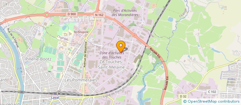 localisation de l'entreprise MAYENNE FIBRE à LAVAL