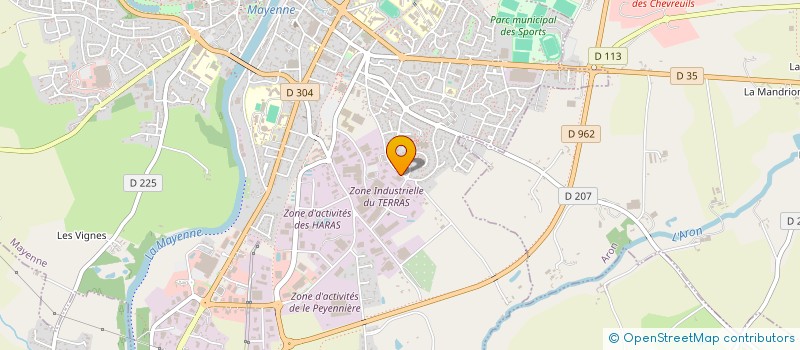 localisation de l'entreprise MAYENNE RECYCLAGE à MAYENNE
