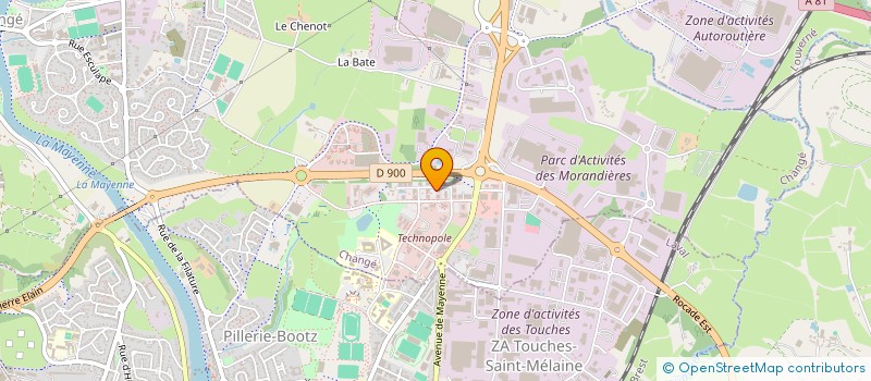 localisation de l'entreprise MAYENNE VOLAILLES à CHANGE