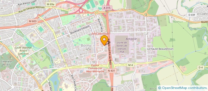 localisation de l'entreprise MAYER DETP à METZ