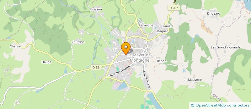localisation de l'entreprise MAYET BRICOLAGE MENAGER ET CADEAUX à LE MAYET DE MONTAGNE