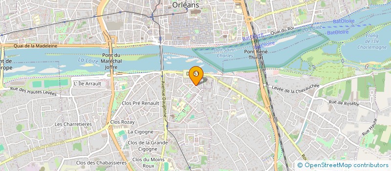 localisation de l'entreprise MAYET ET BIGOT LMNP à ORLEANS