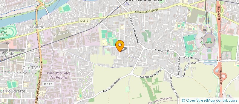 localisation de l'entreprise MAYEV  DECINES-CHARPIEU