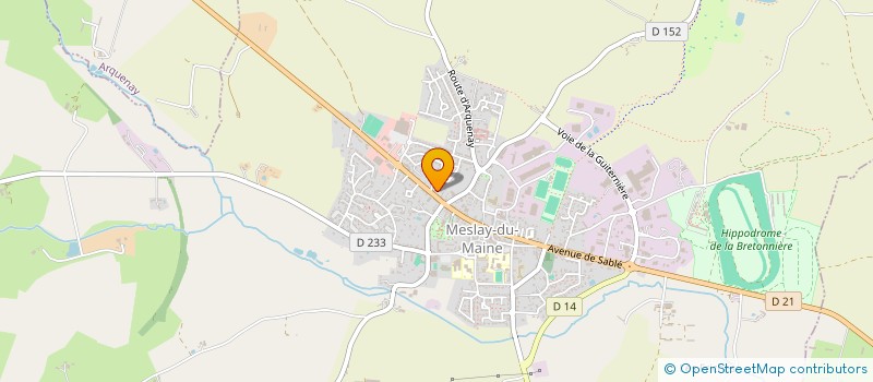 localisation de l'entreprise MAYFLAMME  MESLAY-DU-MAINE