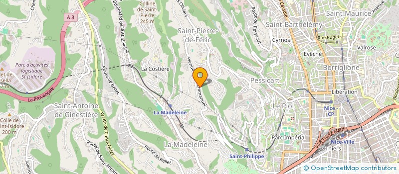localisation de l'entreprise MAYHAF à NICE