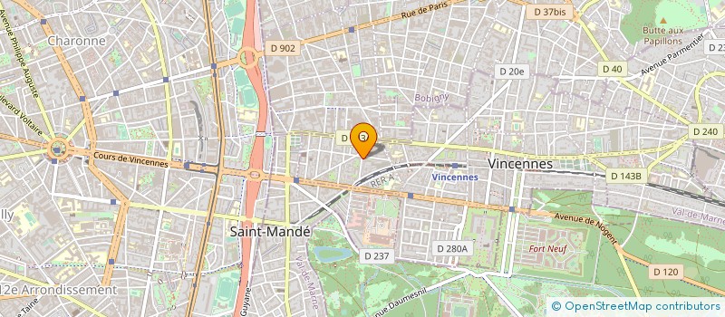 localisation de l'entreprise MAYIM à VINCENNES