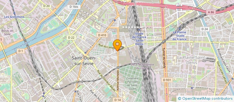 localisation de l'entreprise MAYIRA à SAINT-OUEN-SUR-SEINE