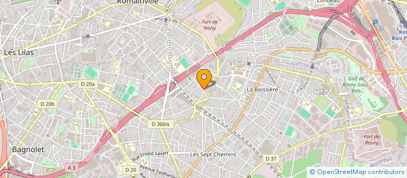 localisation de l'entreprise MAYK TRANS à ROMAINVILLE