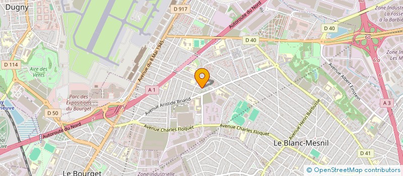 localisation de l'entreprise MAYLIS à LE BLANC-MESNIL