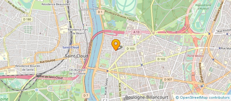 localisation de l'entreprise MAYM INTERNATIONAL à BOULOGNE-BILLANCOURT