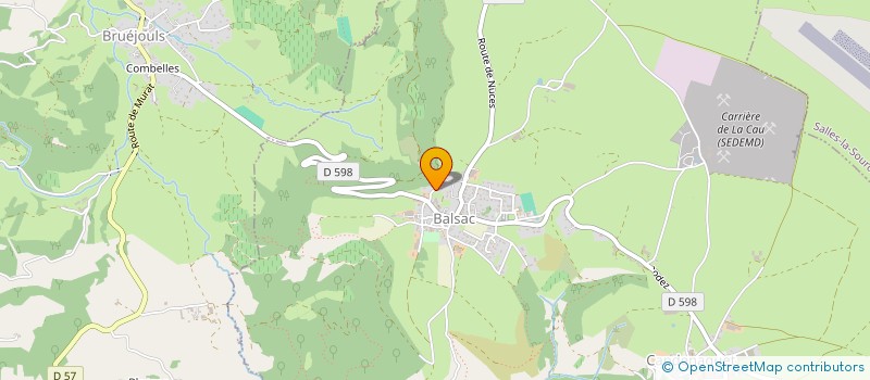 localisation de l'entreprise MAYMARD  DRUELLE BALSAC