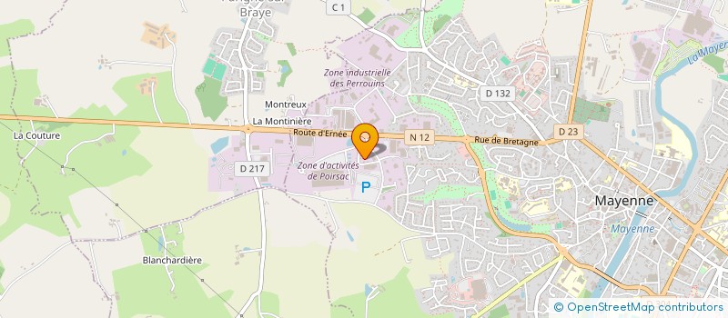 localisation de l'entreprise MAYMO à MAYENNE