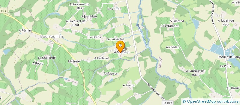 localisation de l'entreprise MAYNARD à BOURROUILLAN