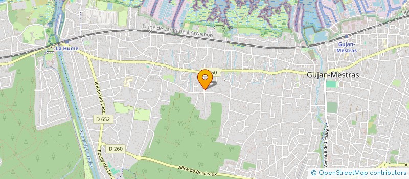 localisation de l'entreprise MAYNE  GUJAN-MESTRAS