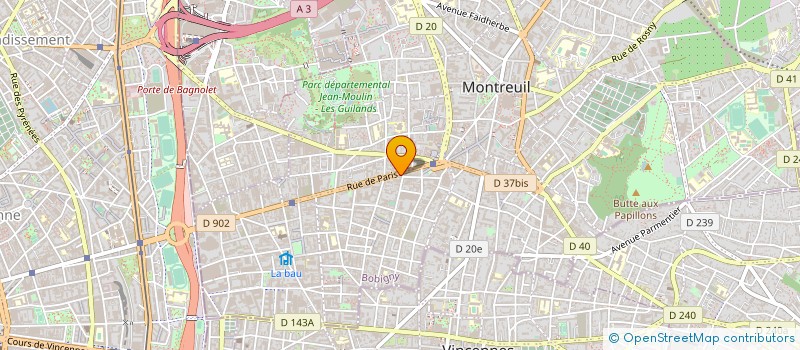 localisation de l'entreprise MAYNES à MONTREUIL