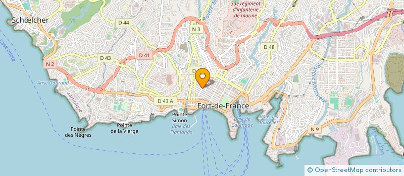 localisation de l'entreprise MAYOMA à FORT-DE-FRANCE
