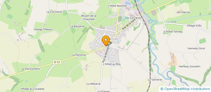 localisation de l'entreprise MAYON à CERENCES
