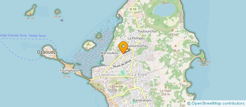 localisation de l'entreprise MAYOTTE A SOIF à DZAOUDZI