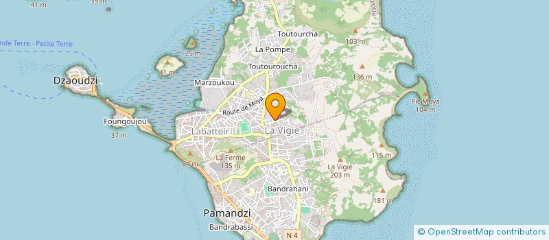 localisation de l'entreprise MAYOTTE ASSOCIATION POUR LA CULTURE CULINAIRE ET TRADITION à DZAOUDZI