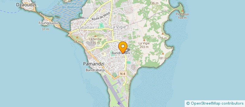 localisation de l'entreprise MAYOTTE ATHLETICS à PAMANDZI