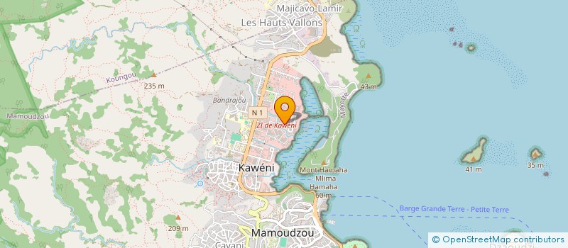localisation de l'entreprise MAYOTTE FLUIDE à MAMOUDZOU