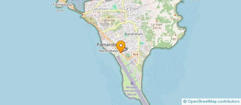 localisation de l'entreprise MAYOTTE MAINTENANCE AERONAUTIQUE à PAMANDZI