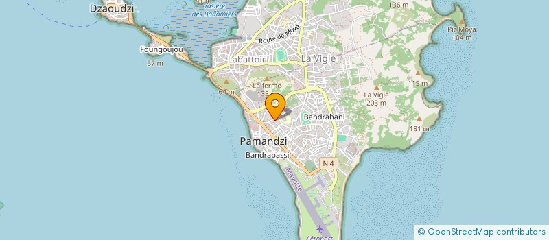 localisation de l'entreprise MAYOTTE NEGOCE à PAMANDZI