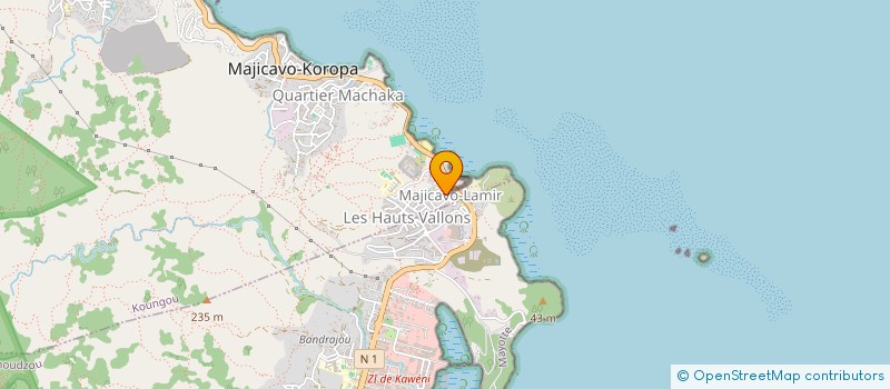 localisation de l'entreprise MAYOTTE TOURISME ET VOYAGES à MAMOUDZOU