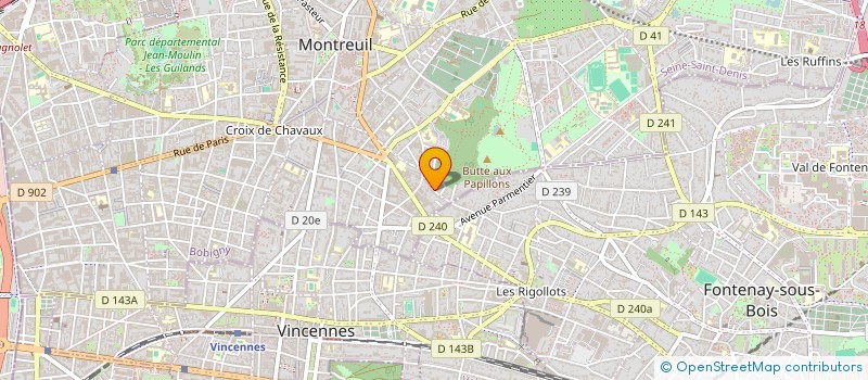localisation de l'entreprise MAYREAU & FRIENDS à MONTREUIL
