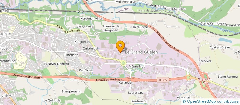 localisation de l'entreprise MAYTOP ISO 29 à QUIMPER