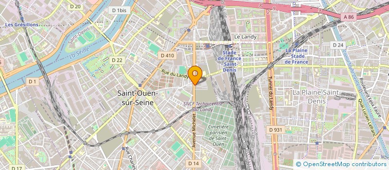 localisation de l'entreprise MAYUH à SAINT-OUEN-SUR-SEINE