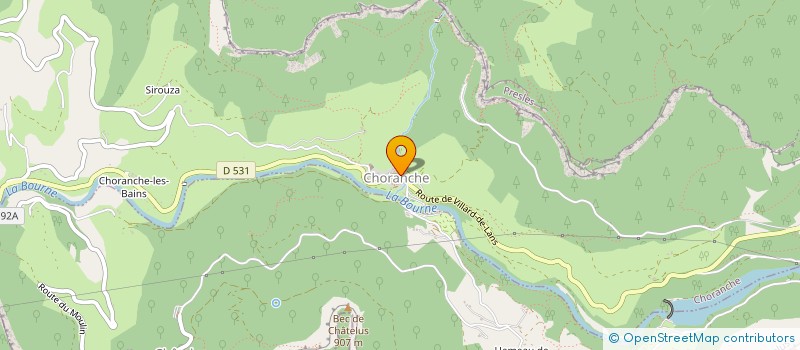 localisation de l'entreprise MAZ  CHORANCHE