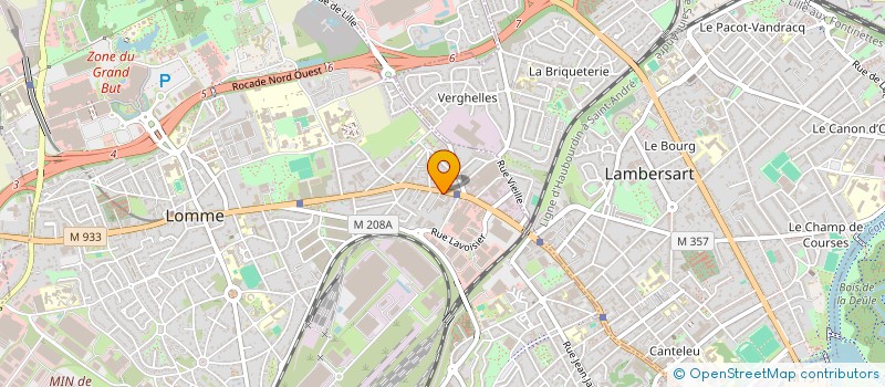 localisation de l'entreprise MAZ'INVEST à LILLE