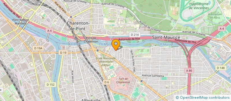 localisation de l'entreprise MAZ'OFFICE à MAISONS-ALFORT