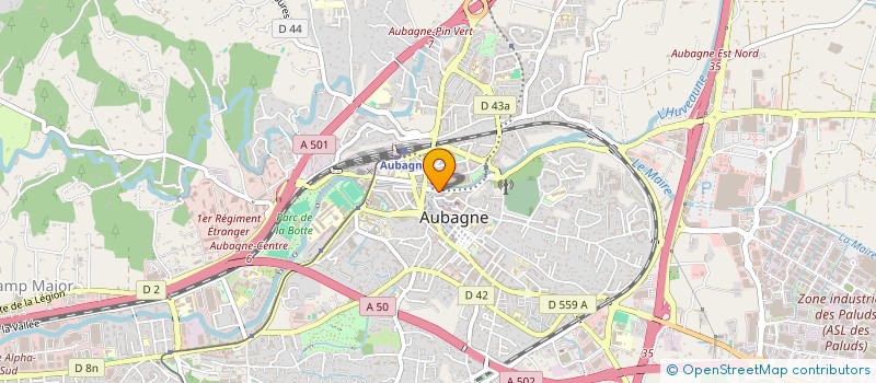 localisation de l'entreprise MAZ TELECOM à AUBAGNE