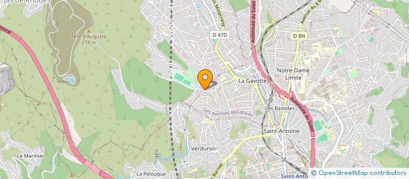 localisation de l'entreprise MAZA à LES PENNES-MIRABEAU