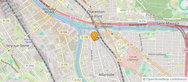 localisation de l'entreprise MAZAL à ALFORTVILLE