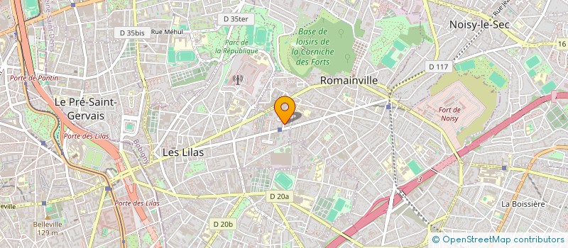 localisation de l'entreprise MAZAL à LES LILAS