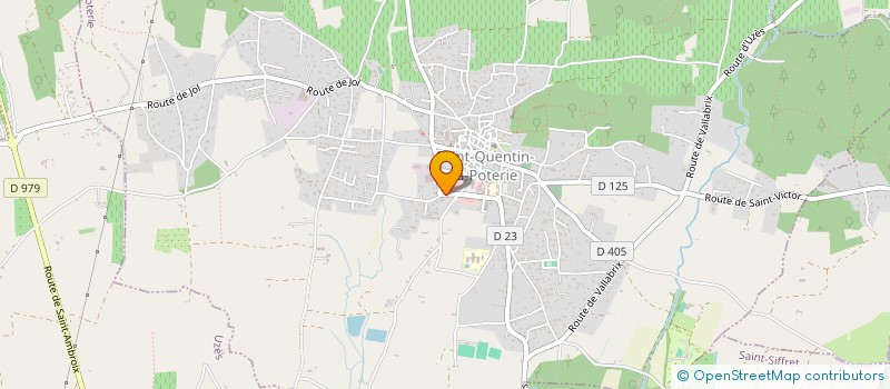 localisation de l'entreprise MAZAL à SAINT-QUENTIN-LA-POTERIE