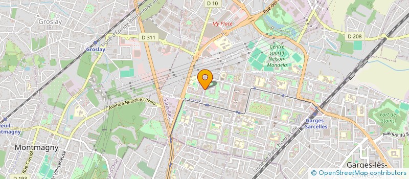 localisation de l'entreprise MAZAL SUSHI  SARCELLES