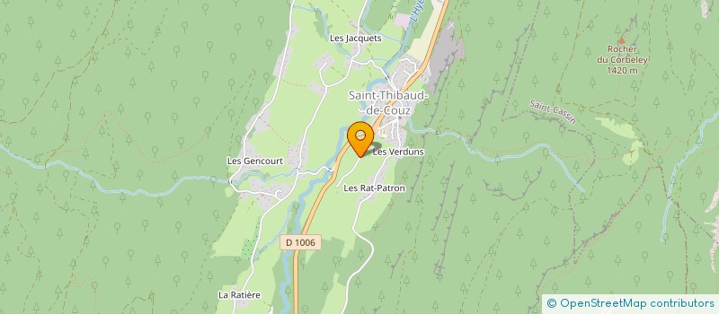 localisation de l'entreprise MAZALDA  SAINT-THIBAUD-DE-COUZ