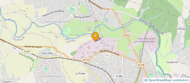 localisation de l'entreprise MAZAMET BETON à AUSSILLON